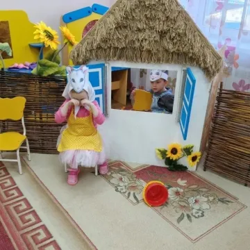 Театрализованная постановка  сказки "Волк и семеро козлят"